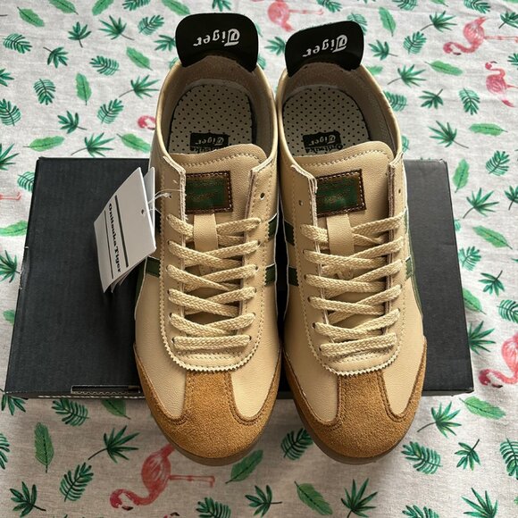 Onitsuka Tiger Mens Brown And Tan Trainers - Picture 1 of 6
